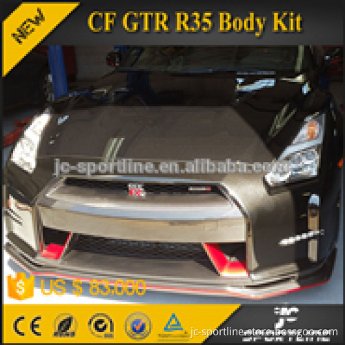 JC Sportline Carbon fiber Front Lip for NISSA N GTR-R35 N Style 09-15